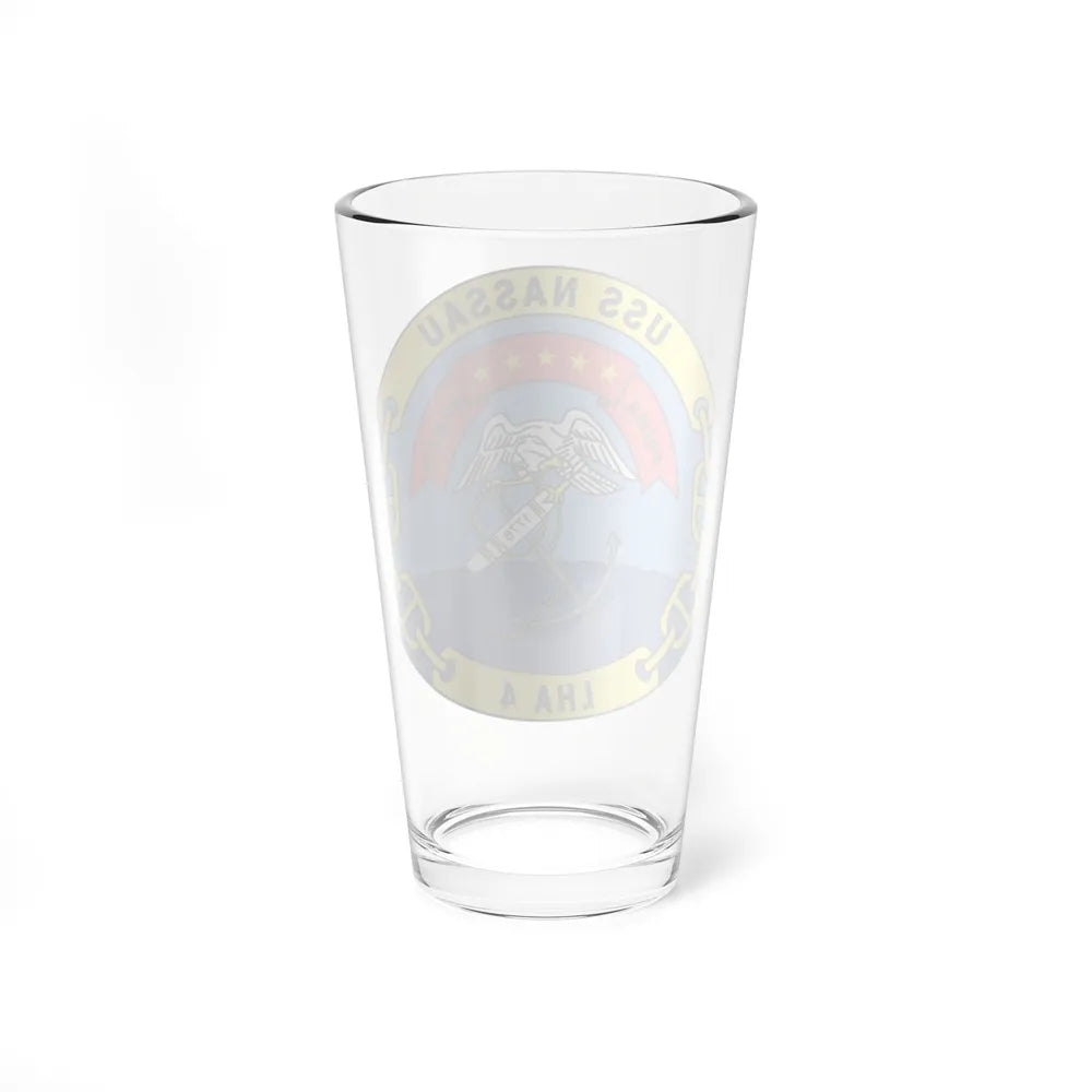 USS Nassau LHA 4 (U.S. Navy) Pint Glass 16oz-Go Mug Yourself