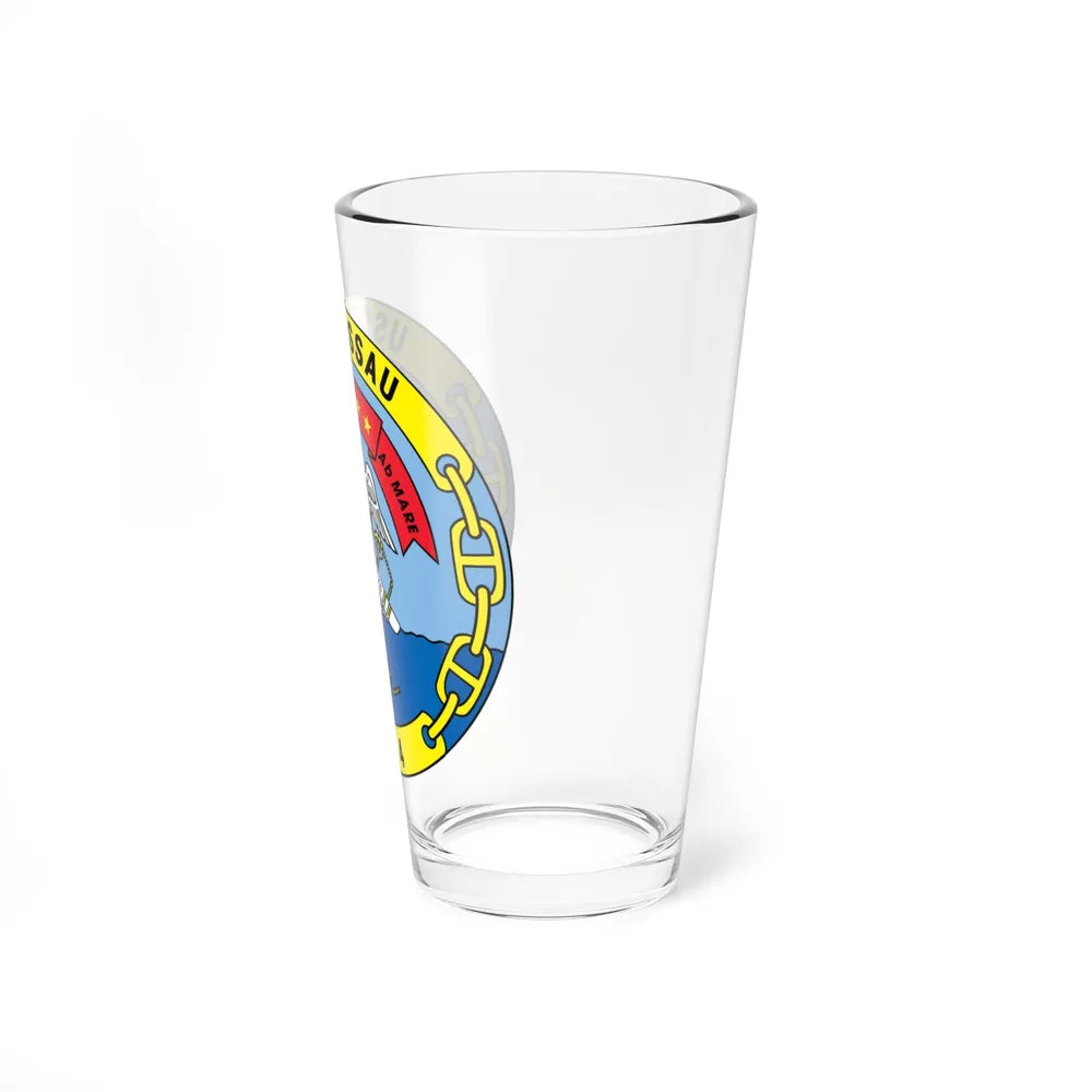 USS Nassau LHA 4 (U.S. Navy) Pint Glass 16oz-Go Mug Yourself