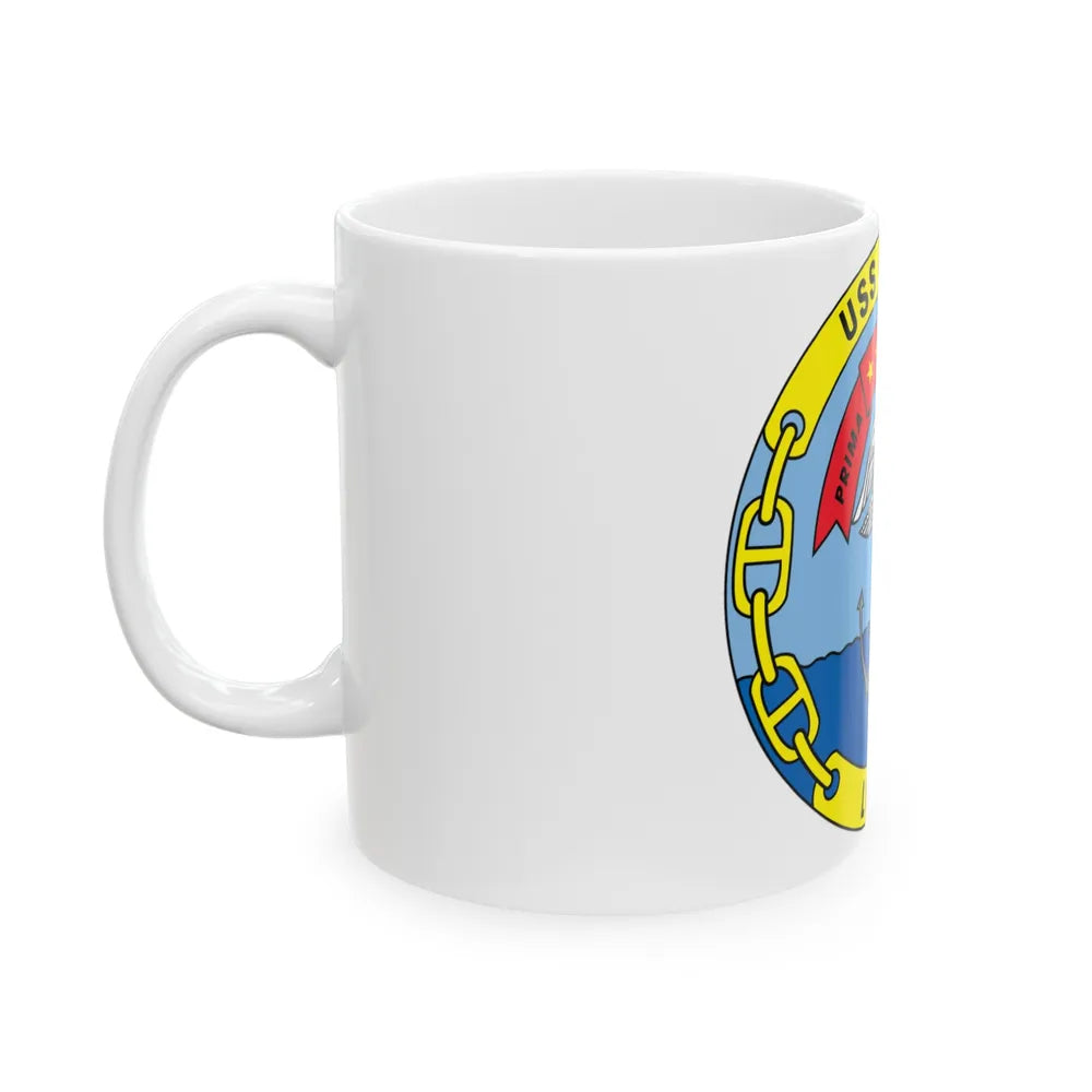 USS Nassau LHA 4 (U.S. Navy) White Coffee Mug-Go Mug Yourself