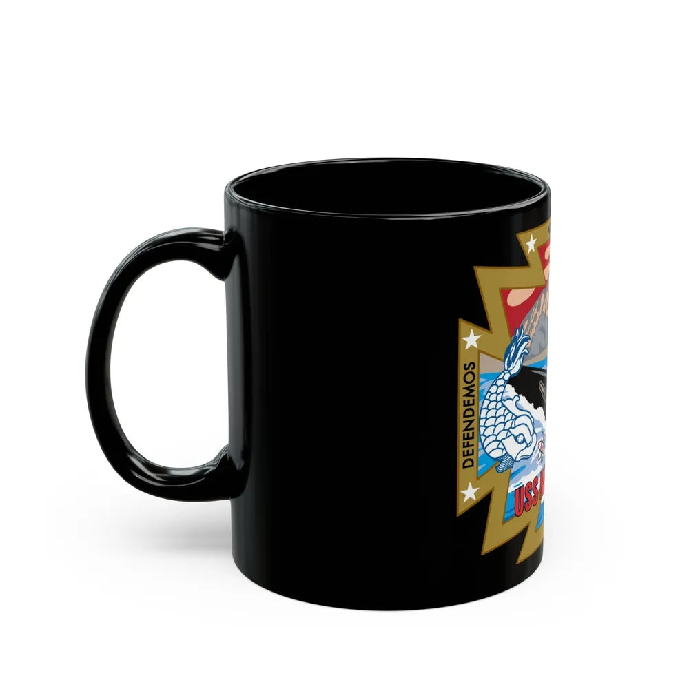 USS New Mexico (U.S. Navy) Black Coffee Mug-Go Mug Yourself