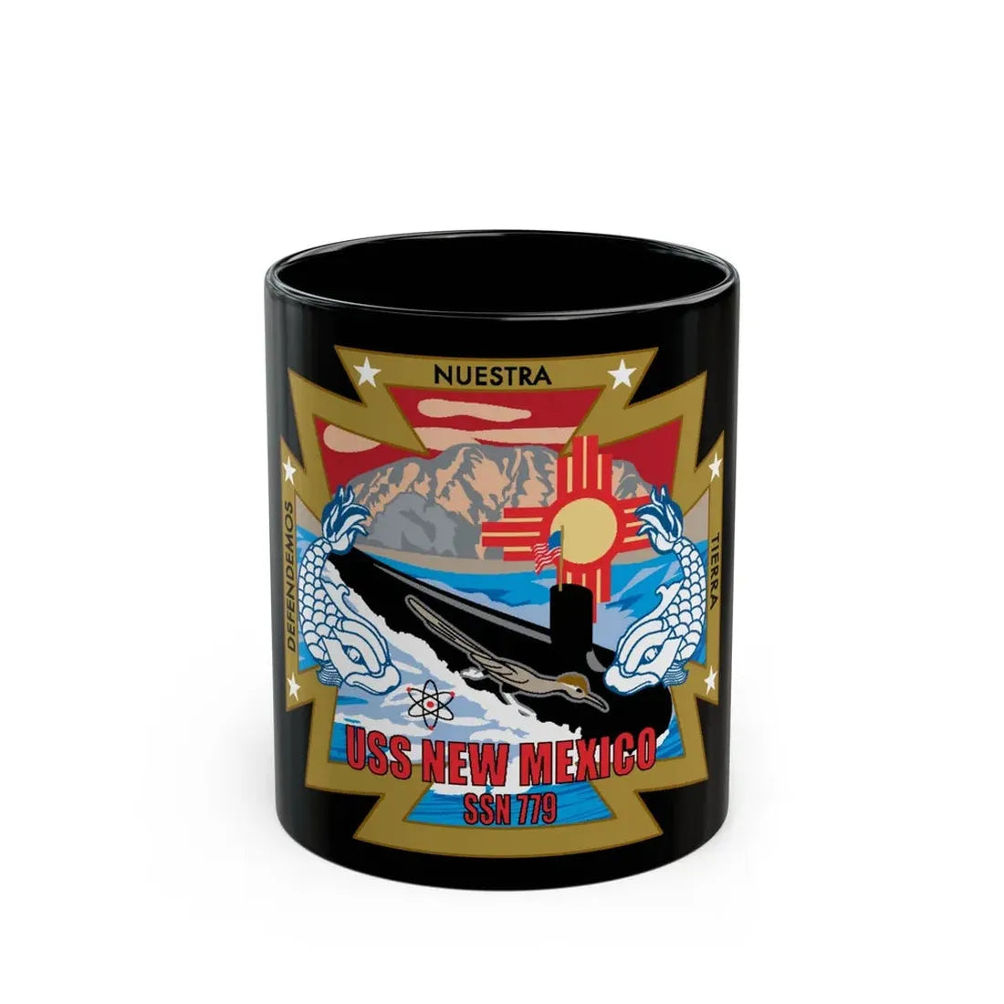 USS New Mexico (U.S. Navy) Black Coffee Mug 11oz - Go Mug Yourself
