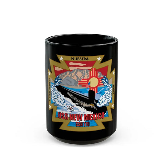 USS New Mexico (U.S. Navy) Black Coffee Mug 15oz - Go Mug Yourself