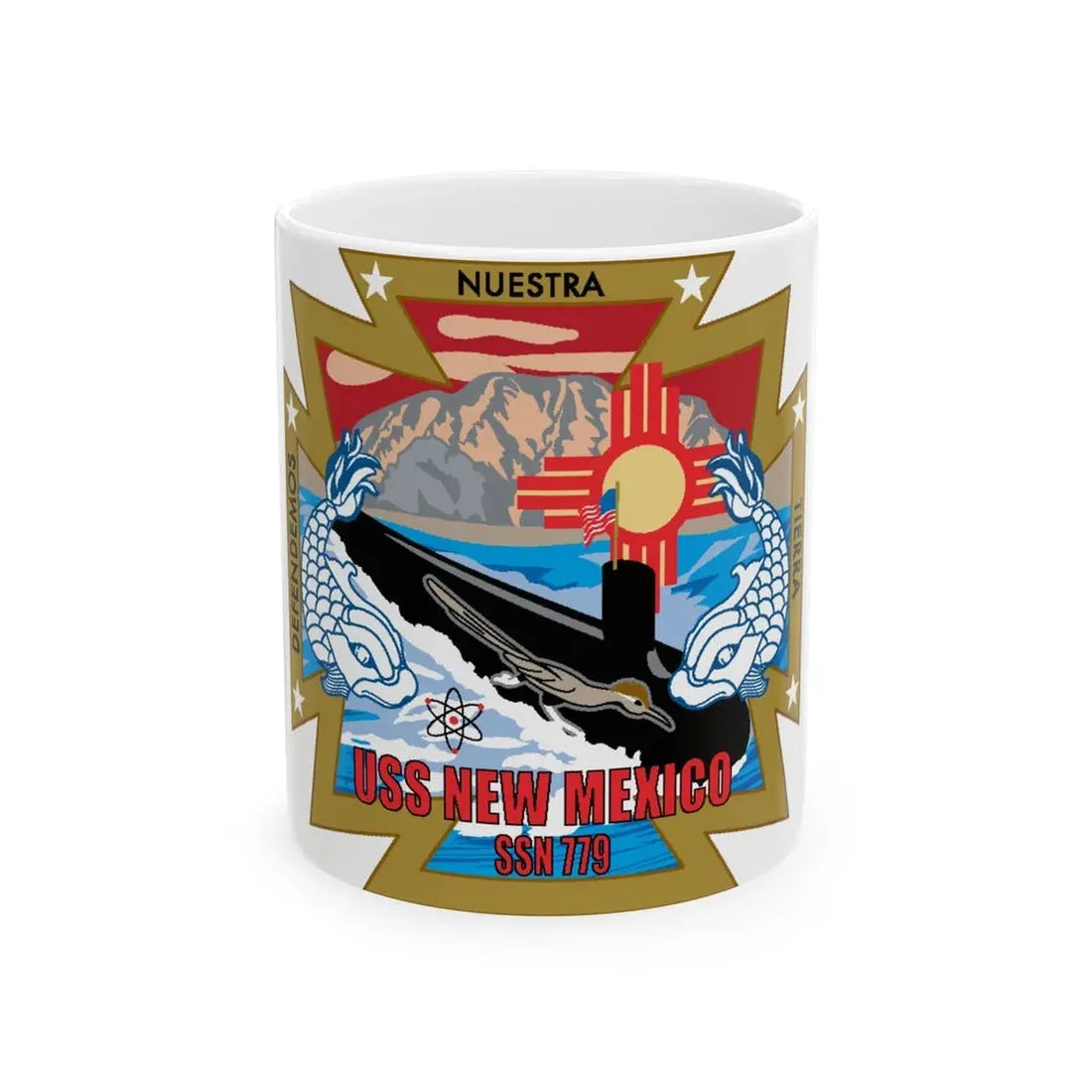 USS New Mexico (U.S. Navy) White Coffee Mug 11oz - Go Mug Yourself
