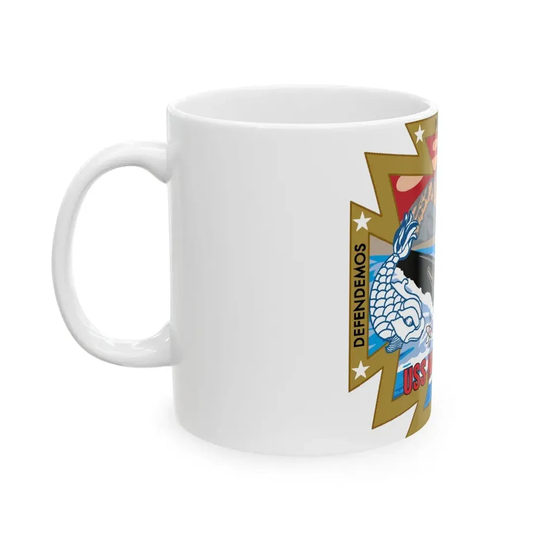 USS New Mexico (U.S. Navy) White Coffee Mug - Go Mug Yourself