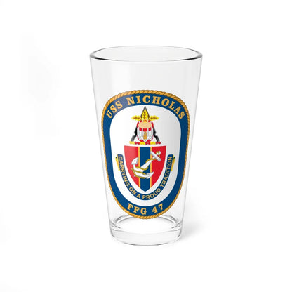 USS Nicholas FFG 47 (U.S. Navy) Pint Glass 16oz-16oz-Go Mug Yourself