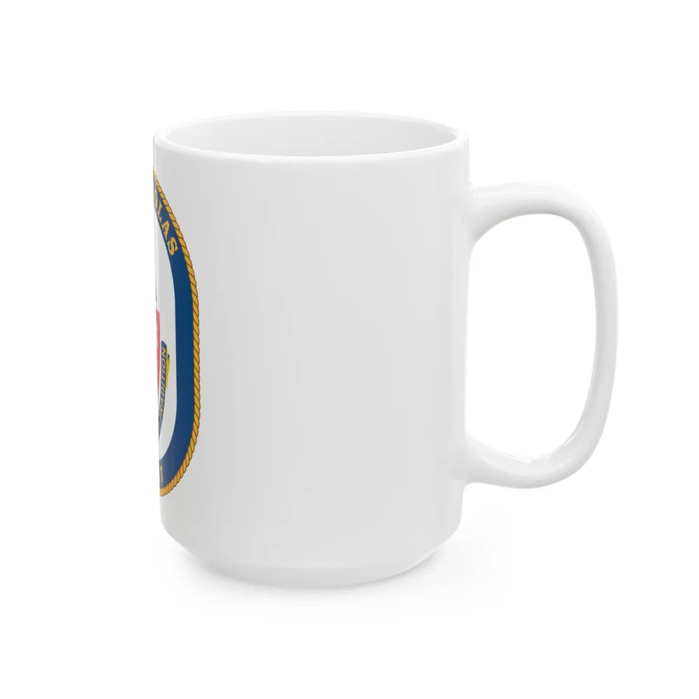 USS Nicholas FFG 47 (U.S. Navy) White Coffee Mug-Go Mug Yourself