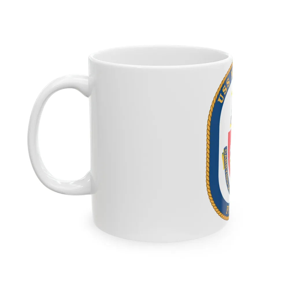 USS Nicholas FFG 47 (U.S. Navy) White Coffee Mug-Go Mug Yourself