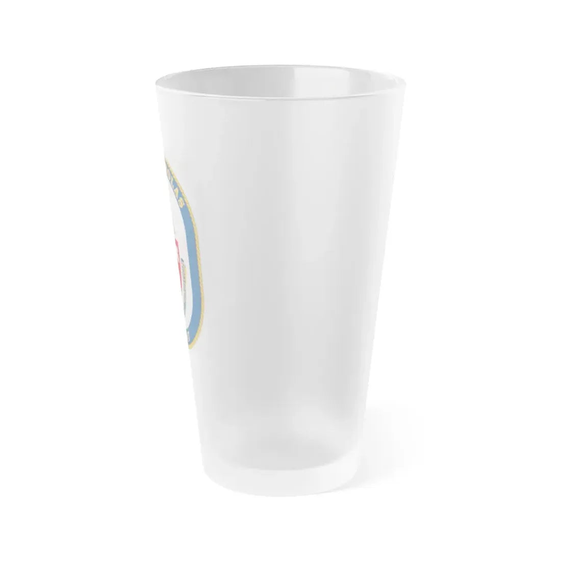 USS Nicholas FFG 47 (U.S. Navy) Frosted Pint Glass 16oz - Go Mug Yourself