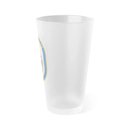 USS Nicholas FFG 47 (U.S. Navy) Frosted Pint Glass 16oz - Go Mug Yourself