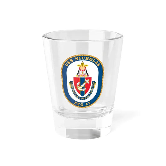 USS Nicholas FFG 47 (U.S. Navy) Shot Glass 1.5oz 1.5oz - Go Mug Yourself
