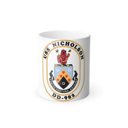 USS Nicholson DD 982 (U.S. Navy) Color Changing Mug 11oz-11oz-Go Mug Yourself