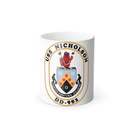 USS Nicholson DD 982 (U.S. Navy) Color Changing Mug 11oz-11oz-Go Mug Yourself
