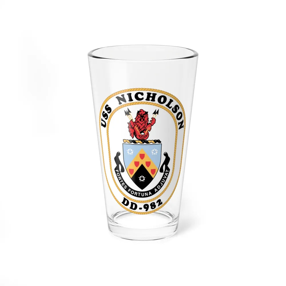 USS Nicholson DD 982 (U.S. Navy) Pint Glass 16oz-16oz-Go Mug Yourself