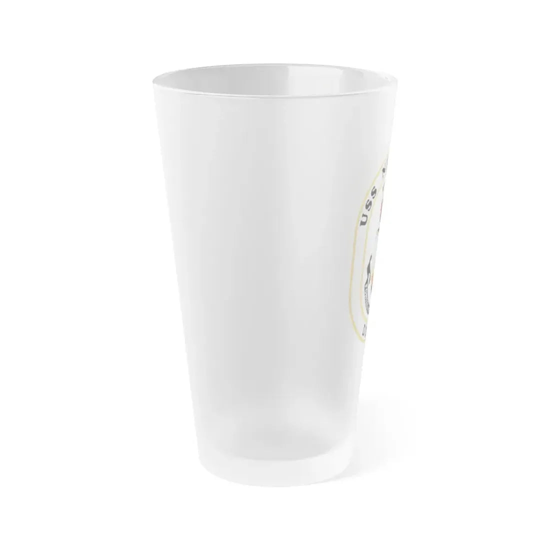 USS Nicholson DD 982 (U.S. Navy) Frosted Pint Glass 16oz - Go Mug Yourself