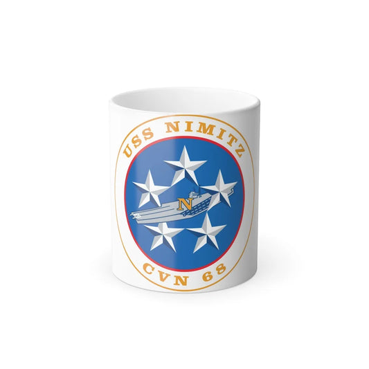 USS Nimitz CVN 68 (U.S. Navy) Color Changing Mug 11oz-11oz-Go Mug Yourself