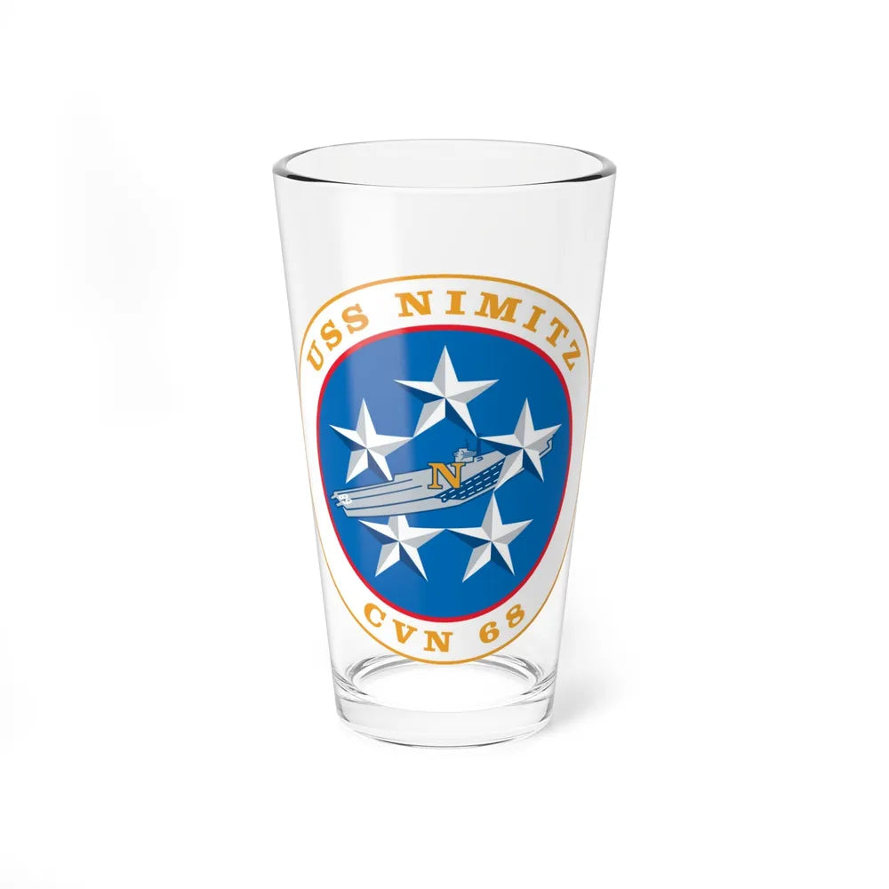 USS Nimitz CVN 68 (U.S. Navy) Pint Glass 16oz-16oz-Go Mug Yourself