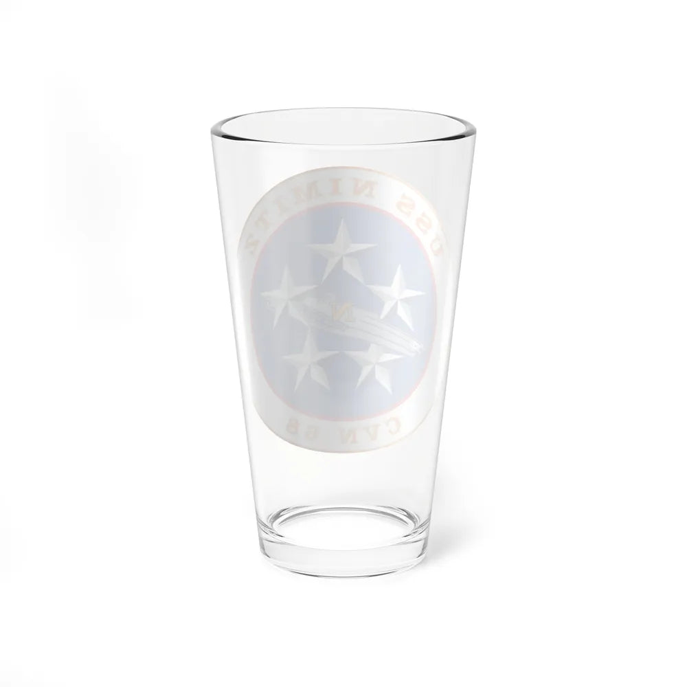 USS Nimitz CVN 68 (U.S. Navy) Pint Glass 16oz-Go Mug Yourself