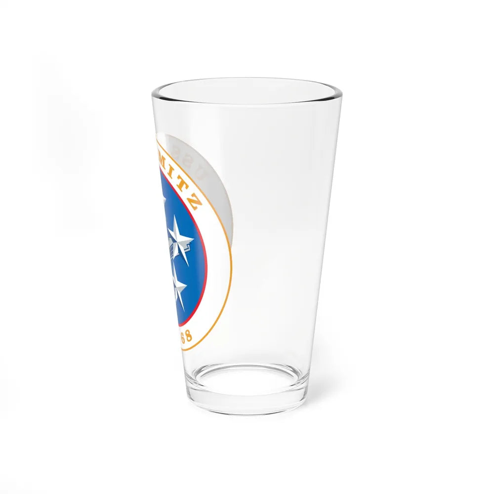 USS Nimitz CVN 68 (U.S. Navy) Pint Glass 16oz-Go Mug Yourself