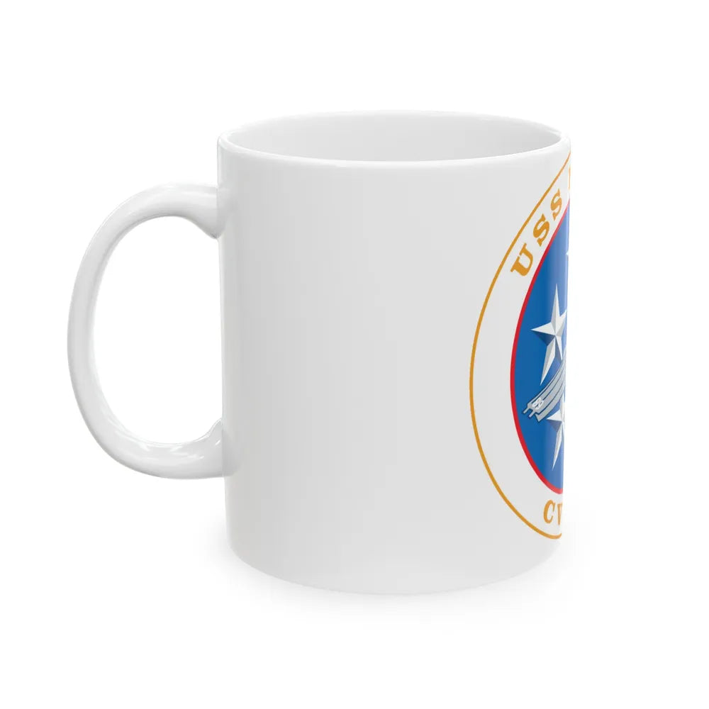 USS Nimitz CVN 68 (U.S. Navy) White Coffee Mug-Go Mug Yourself