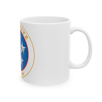 USS Nimitz CVN 68 (U.S. Navy) White Coffee Mug-Go Mug Yourself