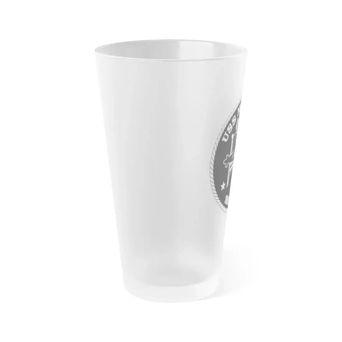 USS Norfolk SSN 714 (U.S. Navy) Frosted Pint Glass 16oz - Go Mug Yourself