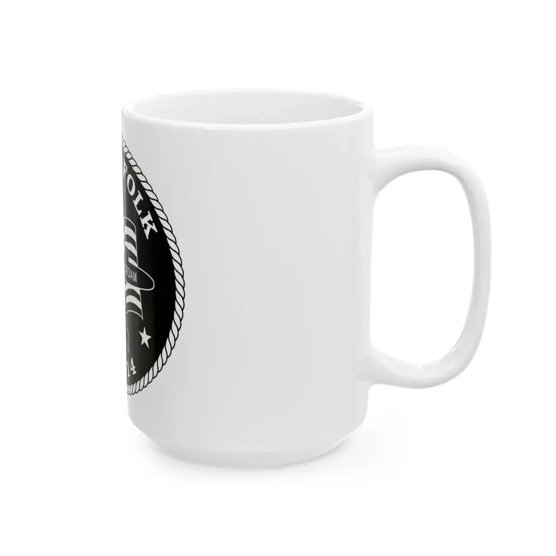 USS Norfolk SSN 714 (U.S. Navy) White Coffee Mug - Go Mug Yourself