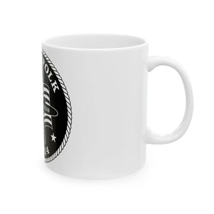 USS Norfolk SSN 714 (U.S. Navy) White Coffee Mug - Go Mug Yourself