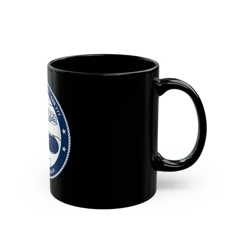 USS North Carolina SSN 777 (U.S. Coast Guard) Black Coffee Mug-Go Mug Yourself