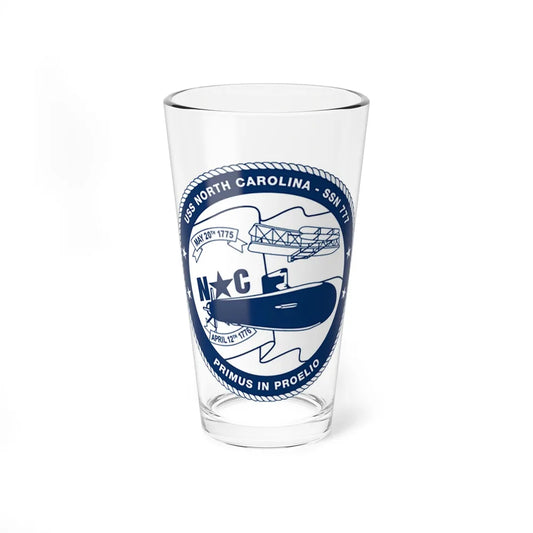 USS North Carolina SSN 777 (U.S. Coast Guard) Pint Glass 16oz 16oz - Go Mug Yourself