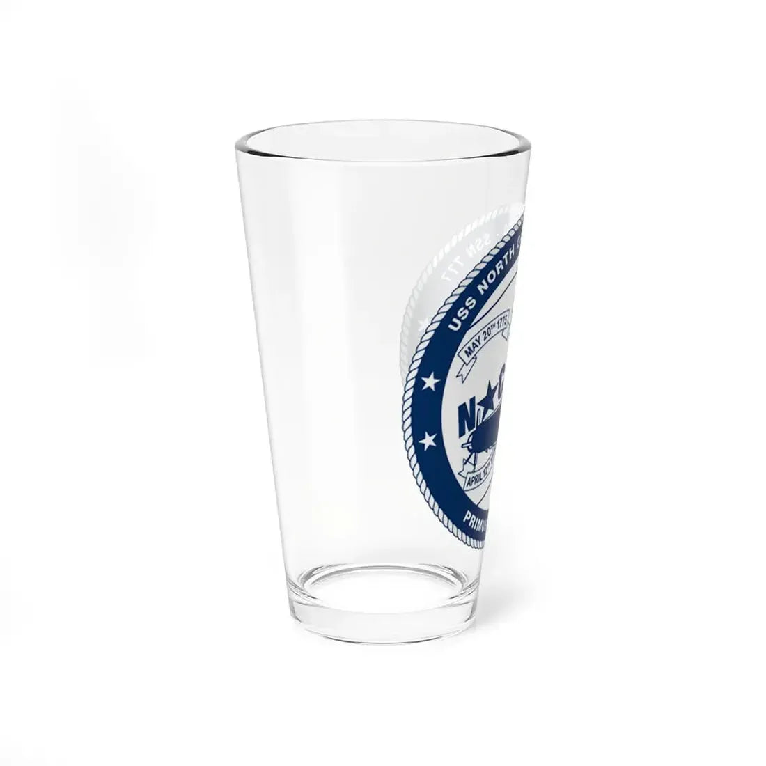 USS North Carolina SSN 777 (U.S. Coast Guard) Pint Glass 16oz - Go Mug Yourself