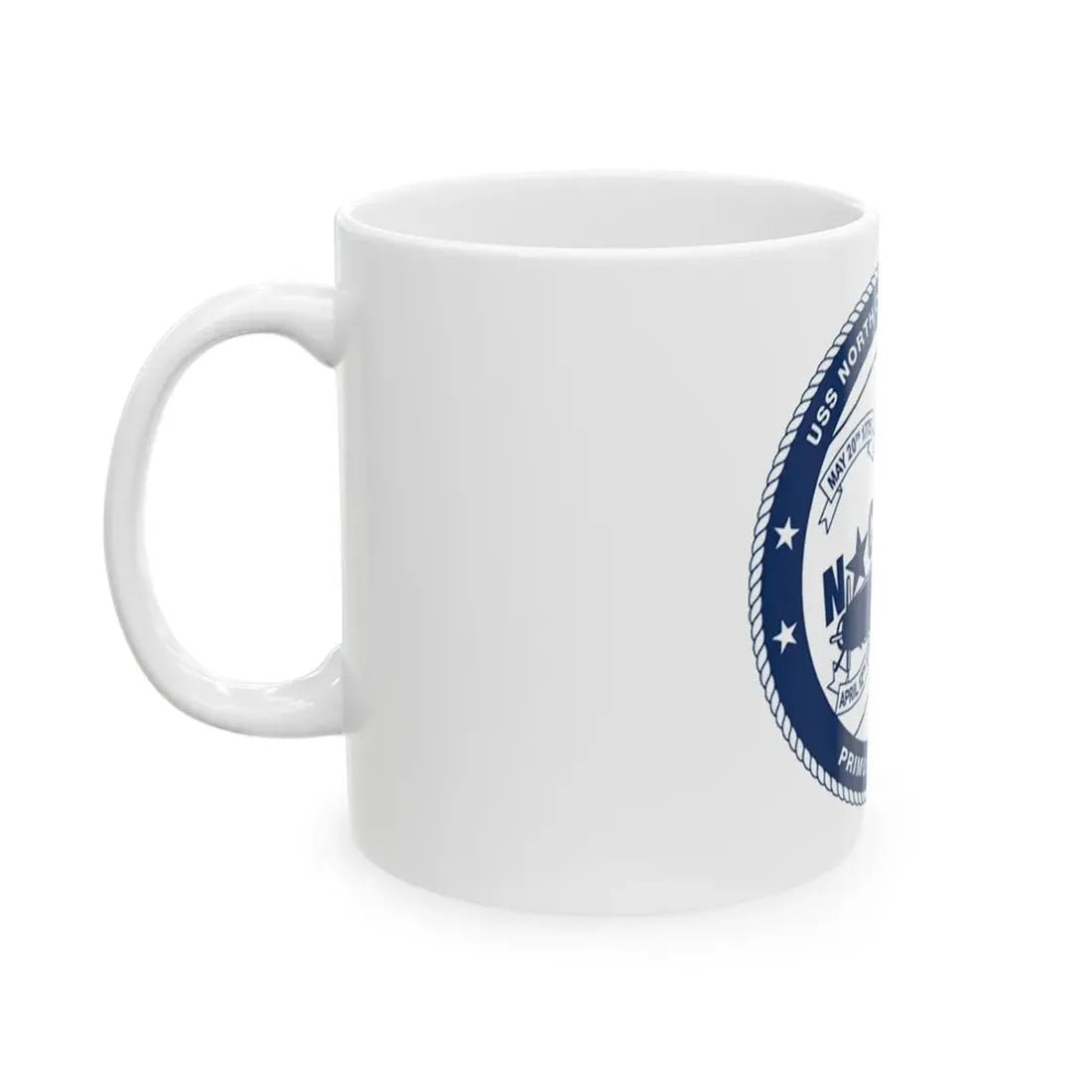 USS North Carolina SSN 777 (U.S. Coast Guard) White Coffee Mug - Go Mug Yourself