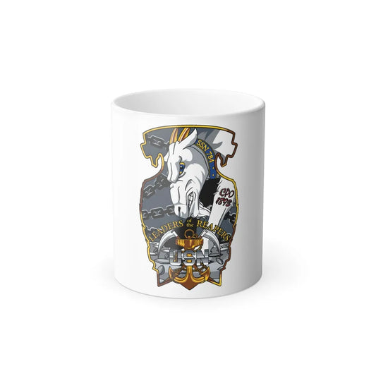 USS North Dakota SSN 784 CPO (U.S. Navy) Color Changing Mug 11oz-11oz-Go Mug Yourself