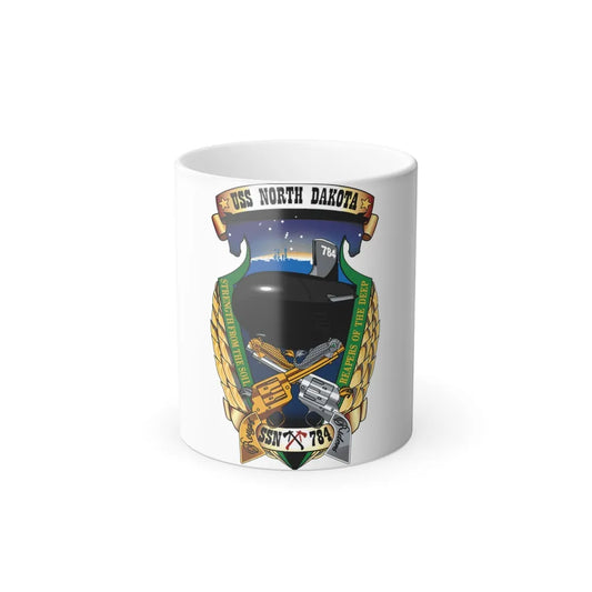 USS North Dakota SSN 784 (U.S. Navy) Color Changing Mug 11oz-11oz-Go Mug Yourself