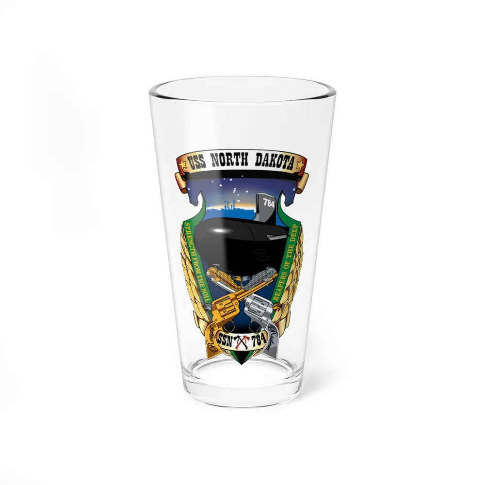 USS North Dakota SSN 784 (U.S. Navy) Pint Glass 16oz-16oz-Go Mug Yourself