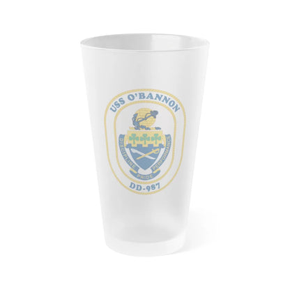 USS O (U.S. Navy) Frosted Pint Glass 16oz-Go Mug Yourself