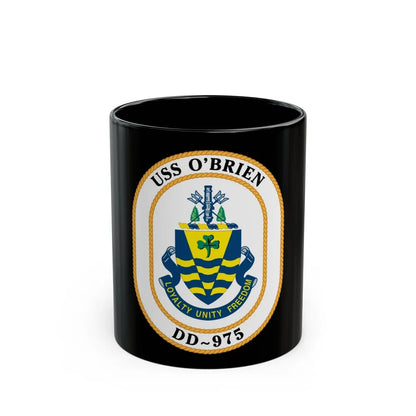 USS O1 (U.S. Navy) Black Coffee Mug-11oz-Go Mug Yourself