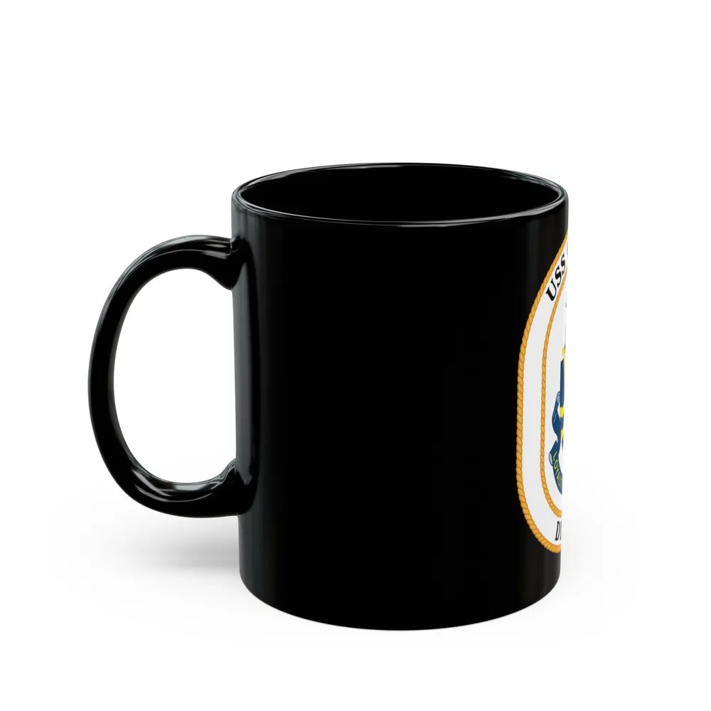 USS O1 (U.S. Navy) Black Coffee Mug-Go Mug Yourself