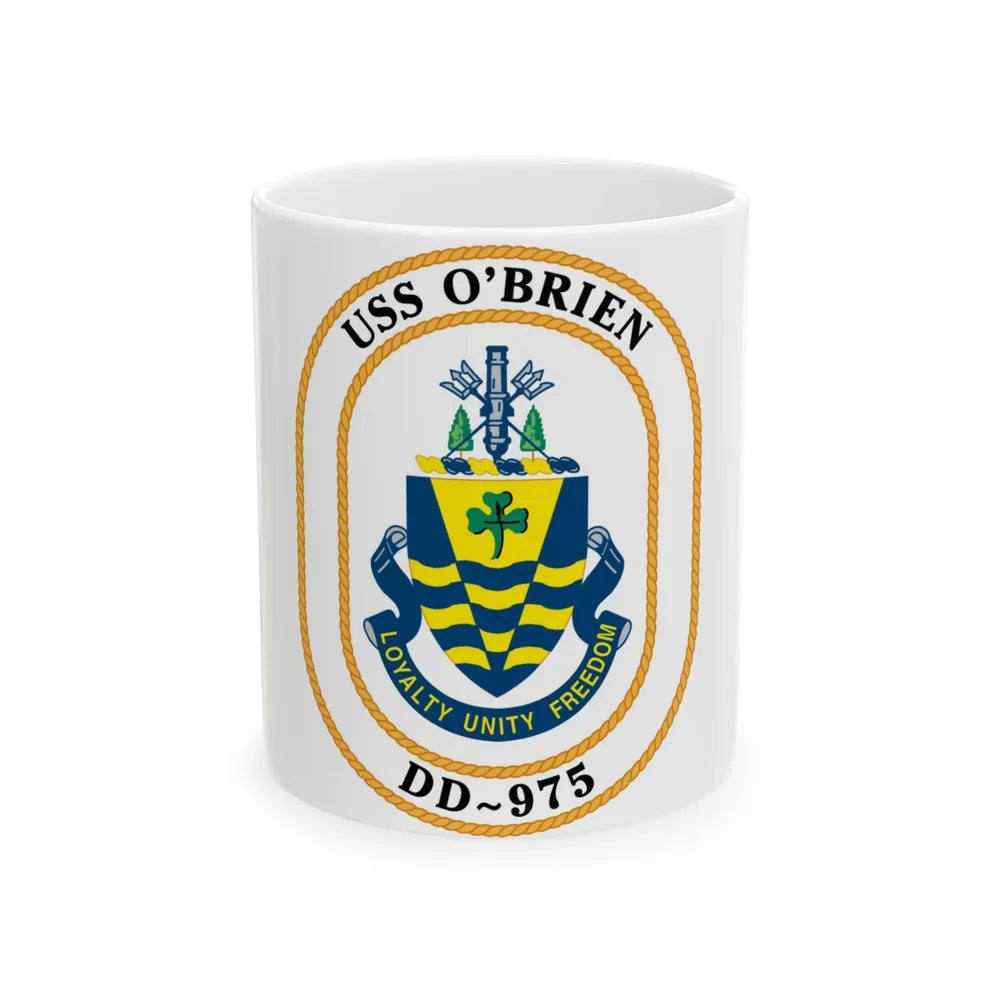 USS O1 (U.S. Navy) White Coffee Mug-11oz-Go Mug Yourself