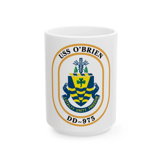 USS O1 (U.S. Navy) White Coffee Mug-15oz-Go Mug Yourself