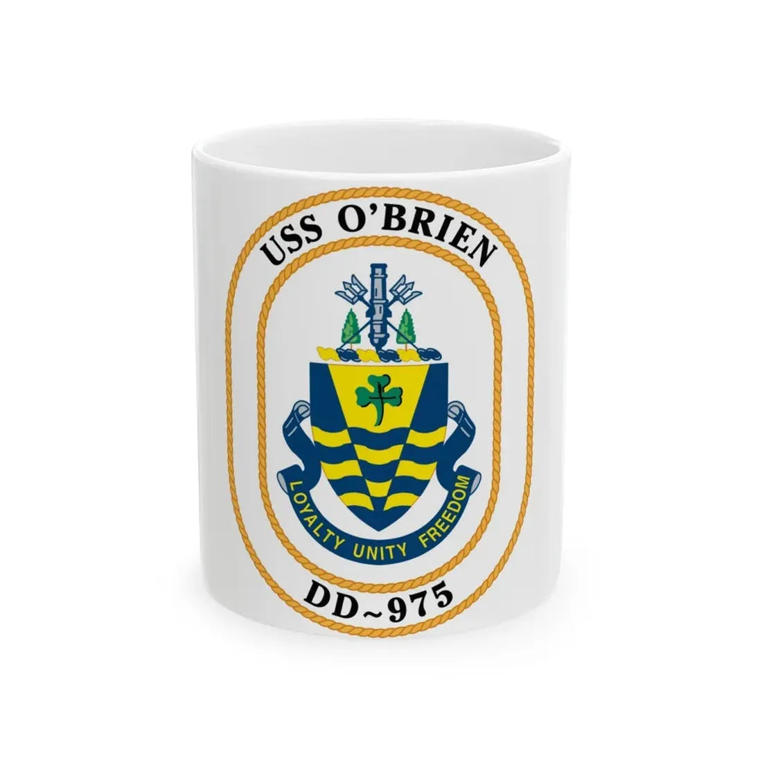USS O1 (U.S. Navy) White Coffee Mug 11oz - Go Mug Yourself