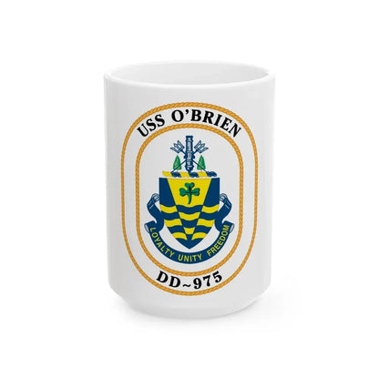 USS O1 (U.S. Navy) White Coffee Mug 15oz - Go Mug Yourself