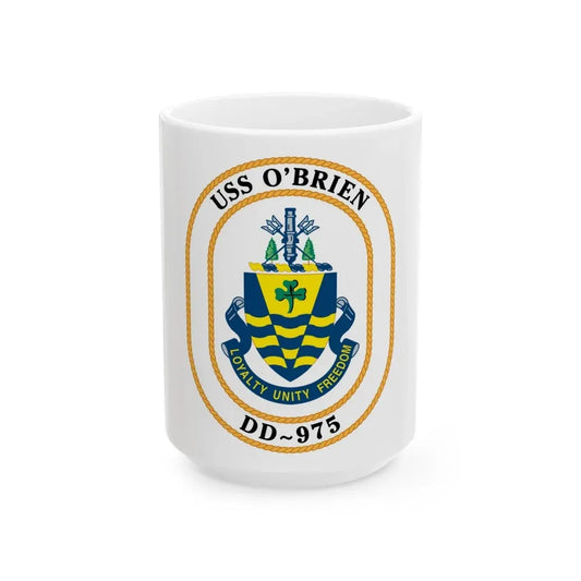 USS O1 (U.S. Navy) White Coffee Mug 15oz - Go Mug Yourself