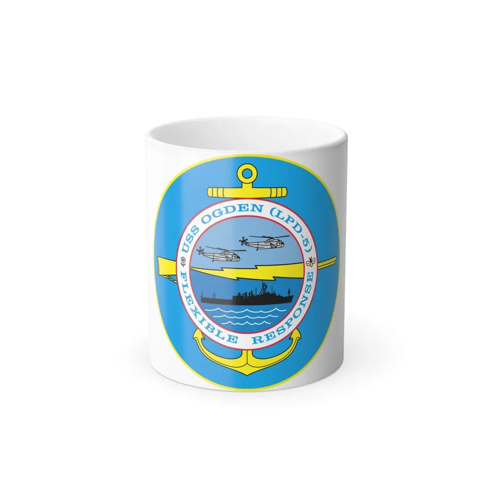 USS OGDEN LPD 5 Flexible Response (U.S. Navy) Color Changing Mug 11oz-11oz-Go Mug Yourself