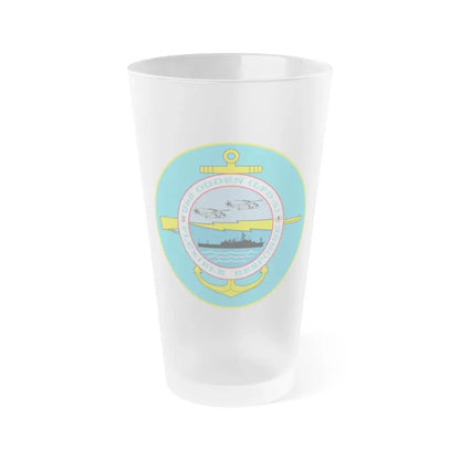 USS OGDEN LPD 5 Flexible Response (U.S. Navy) Frosted Pint Glass 16oz Default Title - Go Mug Yourself