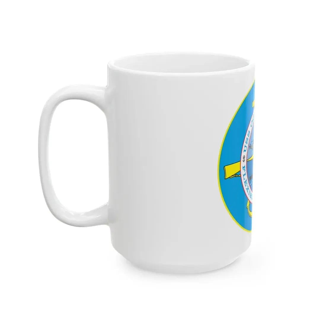 USS OGDEN LPD 5 Flexible Response (U.S. Navy) White Coffee Mug - Go Mug Yourself