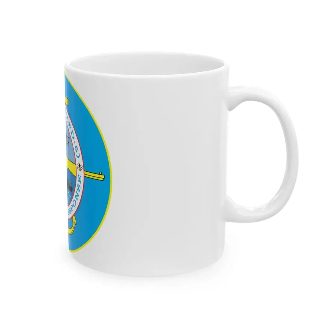 USS OGDEN LPD 5 Flexible Response (U.S. Navy) White Coffee Mug - Go Mug Yourself