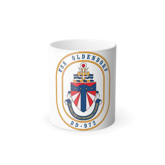 USS Oldendorf DD 972 (U.S. Navy) Color Changing Mug 11oz-11oz-Go Mug Yourself