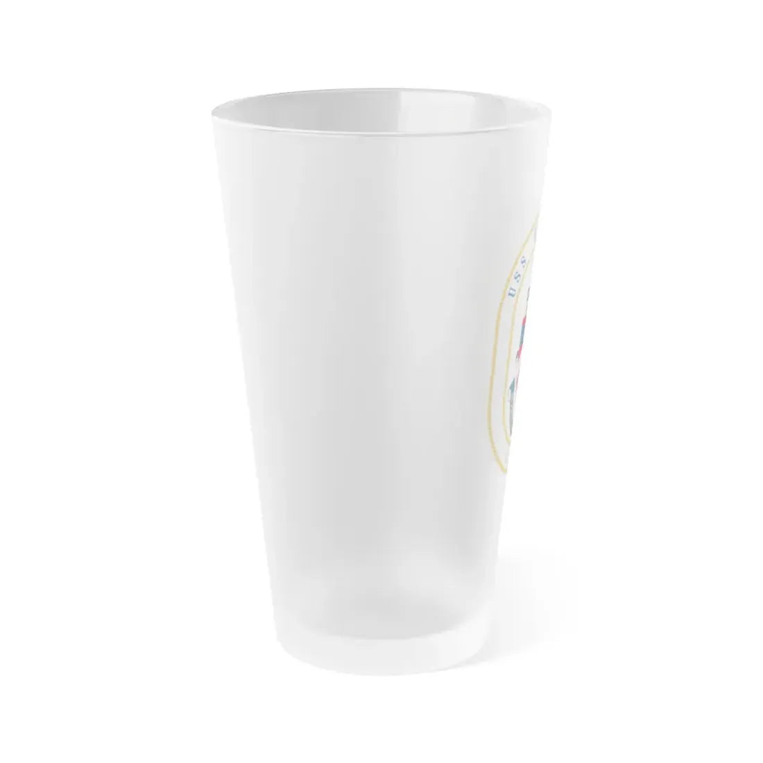 USS Oldendorf DD 972 (U.S. Navy) Frosted Pint Glass 16oz - Go Mug Yourself