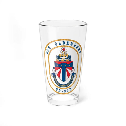USS Oldendorf DD 972 (U.S. Navy) Pint Glass 16oz 16oz - Go Mug Yourself