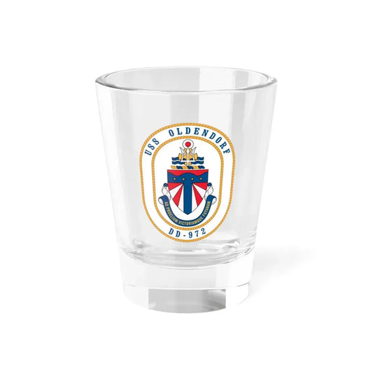 USS Oldendorf DD 972 (U.S. Navy) Shot Glass 1.5oz 1.5oz - Go Mug Yourself